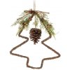 Závesná vianočná dekorácia Woody Tree, 34 x 34 x 7 cm