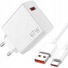 67W RÝCHLA NABÍJAČKA TELEFÓNU PRE XIAOMI + USB C KÁBEL 1M