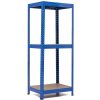 Policový regál Trestles RH 1500x600x400, nosnosť 1050 kg, 3 police Farba: modrá