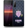 Picasee silikónový čierny obal pre Sony Xperia 10 II - COONDA chlupatka - tmavá