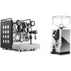 Rocket Espresso Appartamento, black/white + Eureka Mignon Specialita, CR chrome