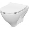 Cersanit MILLE WC misa závesná CleanOn so sedátkom 51 x 36,5 cm S701-453