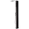 Hanscraft Solárna sprcha BORA LUXURY BLACK MIRROR 315415