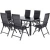 Livarno home Hliníkový záhradný stôl Houston/Toronto + Záhradné hliníkové kreslo Toronto, 6 kusov (800012125)