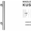 Madlo na dvere FT - MADLO kód K00 Ø 25 mm ST ks NEM - nerez matná (F60) | MP-KOVANIA.sk
