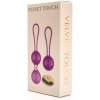 Vibrácie ovládané na diaľku Velvet Touch guľôčky Kegel fialové