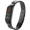 DEVEROUX OCELOVÝ ŘEMÍNEK PRO MIBAND 3/4 - ČERNÝ DEV0015