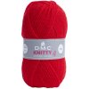 Priadza KNITTY 4 50g, ostro červená - odtieň 977