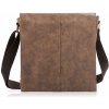 Pánska taška cez rameno, mestská kabelka cez rameno, hnedá, štýlová vintage