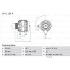 BOSCH Alternátor 0986040350