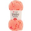 YarnArt Baby Color 208 lososová s ružovým a oranžovým
