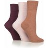 Iomi Gentle Grip dámske Diabetik ponožky TERAKOTA BORDOVÝ mix