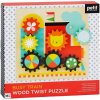 Petit Collage Puzzle ozubené kolieska vláčik