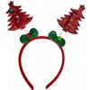 Čelenka vianočné stromčeky Typ: Červená 2