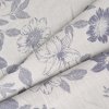 Takoy Látka mušelín / dvojitá gázovina 250cm obojstranná s tkaným vzorom kvety šedo modré-NS-18610
