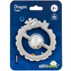 Giligums silikónové hryzátko s hrkálkou drak