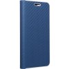 Knižkové puzdro Luna Carbon modré – Samsung Galaxy A52 / A52 5G / A52s 5G