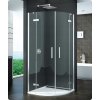 Ronal PUR PU4P Štvrťkruhový kút s 2-krídlovými dverami R55 100x100x200, chróm,sklo Číre PU4P551001007