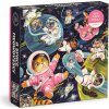 GALISON Štvorcové puzzle Vesmírna mačacia odysea 500 dielikov