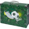 BAAGL Skladací školský kufrík Futbal s kovaním