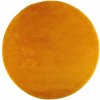 ROUTNER Kúpeľňová predložka UNI COLOR Žltá 10114 - Žltá / Kruh Ø 90 cm 10114