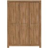 BRW Skriňa do spálne GENT SZF3D/21/15 dub stirling nábytkárska doska 150 cm x 210 cm x 56 cm