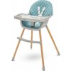 BABY MIX Jedálenská stolička Freja wooden dusty green 48x40x30 zelená