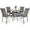 Focus Garden Focus FIESTA/LUGO 4+1 záhradná jedálenská súprava, sivá 002836