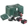 Metabo set W 18 LTX 125 Quick AKU uhlová brúska 3x4Ah Metalock, 602174960