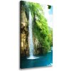 Vertikálny foto obraz na plátne Vodopád v lese 50x100 cm
