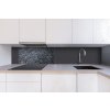 DIMEX | Dibond doska za kuchynskú linku | DBW-08040-252 Čierny kamenný múr| 80 x 40 cm + Dibond obkladová doska Dimex do kuchyne Čierny kamenný múrv rozmere 80 x 40 cm