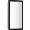 Hansgrohe XtraStoris Individuálna zapustená polica 30x15x10 cm, matná biela/čierna 56096670