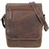 Greenwood Pánska kožená taška cez rameno Sorbon 2koňak