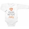 Body dlhý rukáv Výsledek naší velké lásky Baby Nellys biele