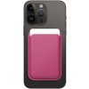 Magnetická peňaženka na Apple iPhone Leather Mag Wallet ružová