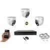 Monitorrs Security Full Color AI IP 3 kamerový set WDome (6022K3) (Monitorrs Security)