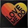 The Beatles Love Me Do Gradient Heart Nažehlovačka