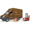 Bruder 2678 Mercedes Benz Sprinter UPS s příslušenstvím 1:16