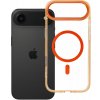 Kryt na iPhone 17 Air Frame Clear Hybrid Mag Cover s MagSafe Hermes Orange