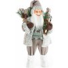 Vianočná dekorácia Santa Claus 80 cm - sivo biely