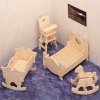 Wooden Toy / WCK 3D drevené puzzle Albatros 25 ks