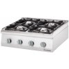 Vestavný plynový sporák 4 hořáky (3,5+2x5+7), G30 800x700x250mm | STALGAST, Linia 700 inox