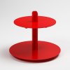 Plexi stojan na dezerty a pralinky, 2 poschodový červená farba