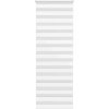 Roleta zebra, biela, šírka tkaniny 75,9 cm, polyester