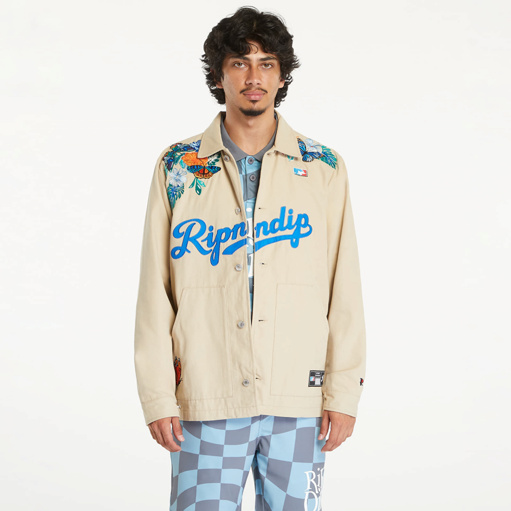 RIPNDIP Los Ripndip Twill Coaches Jacket Khaki