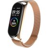 Kovový náramek milánský tah pro Xiaomi Mi Band 5 a 6 Farba: Růžově zlatá