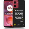 Picasee silikónový čierny obal pre Motorola Moto G05 - Kazma - SVĚT PATŘÍ TĚM, CO SE NEPOSEROU