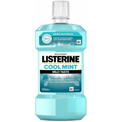 Listerine Ústna voda bez alkoholu Zero - Coolmint Mild Taste 500 ml