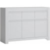 Extom Biela komoda NOVI NVIK04 biela alpin supermat drevo 130 cm x 92 cm x 42.2 cm