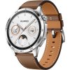 Huawei Watch GT4 46 mm, kožený remienok, hnedý
